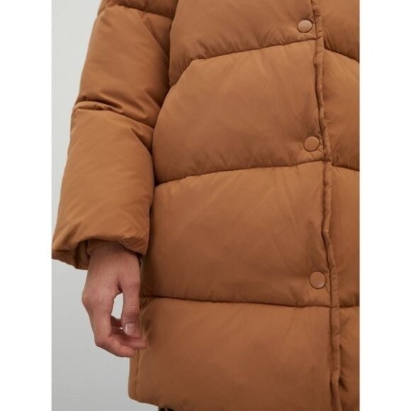 EDITED Monta Puffer Jacket Tobacco Brown size 36 (US 4/6) S Oversized Mid-Length - Picture 5 of 15